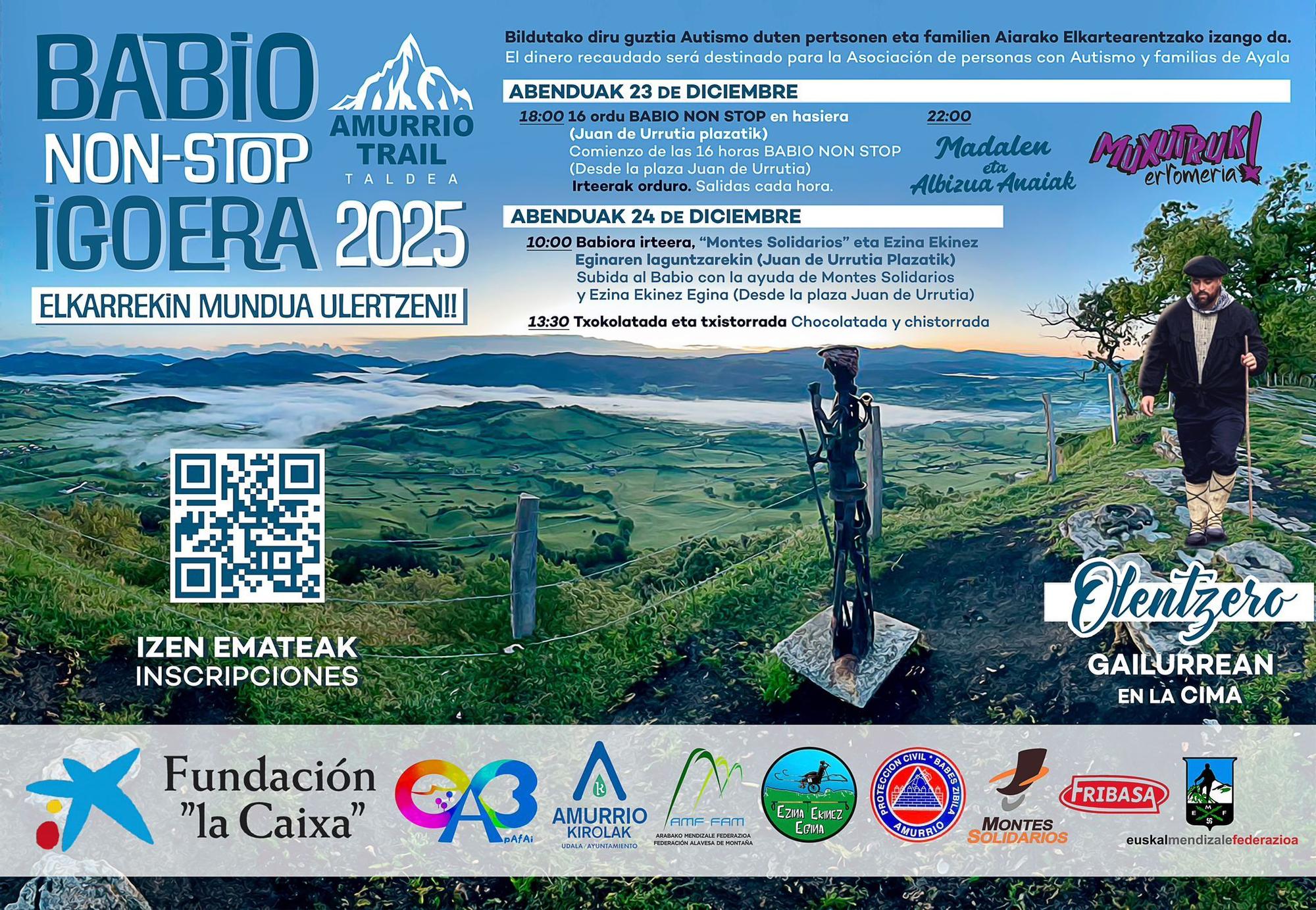 Cartel anunciador de la Babio Non-Stop Igoera de Amurrio