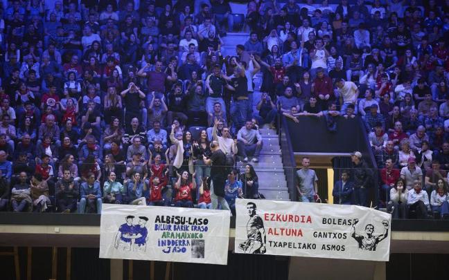 Imagen de la final del Parejas de 2026 en el frontón Navarra Arena de Iruñea.