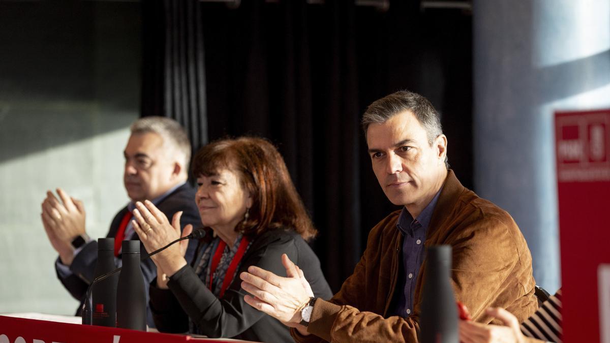 Pedro Sánchez durante la clausura de la convención del PSOE en A Coruña.