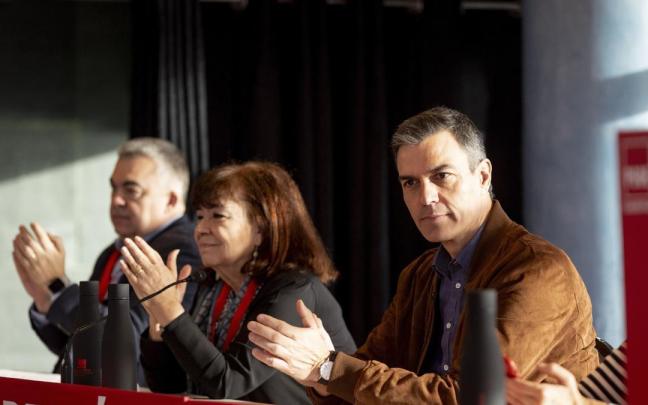 Pedro Sánchez durante la clausura de la convención del PSOE en A Coruña.