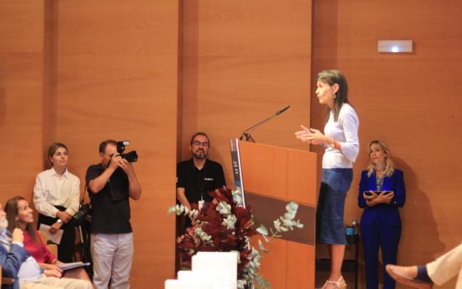 Nerea Melgosa, en el X Congreso de Hirukide-Asociación de Familias Numerosas de Euskadi.