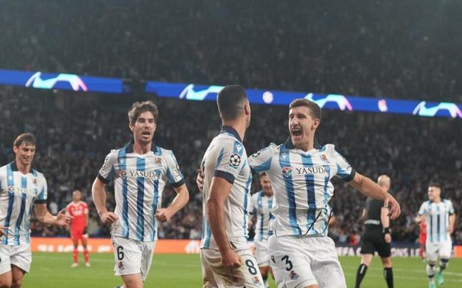 Las mejores jugadas de la Real Sociedad vs Benfica. / RUBEN PLAZA