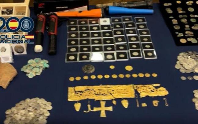 Recuperan una corona visigoda de oro del siglo VI en una operación policial en León