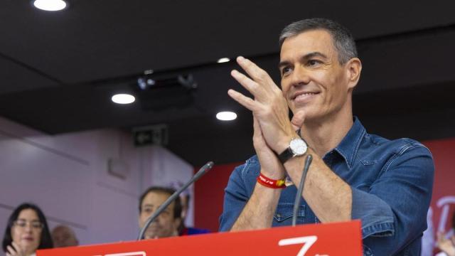 El secretario general del PSOE y presidente del Gobierno español, Pedro Sánchez, el pasado sábado en el Comité Federal de su partido.