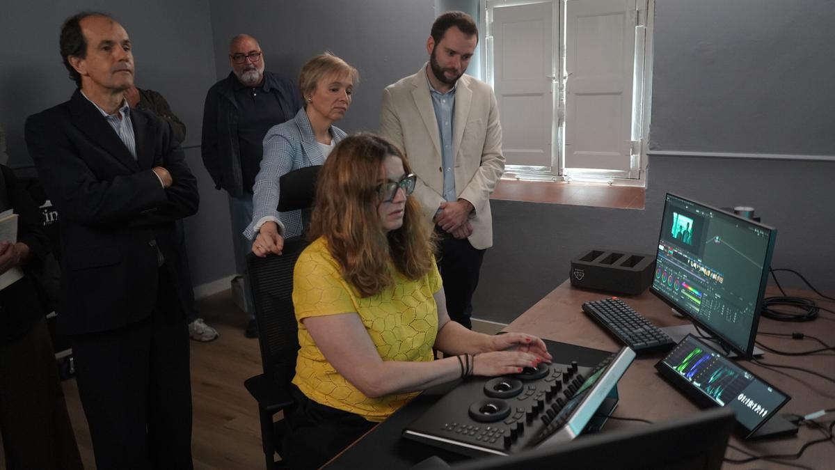 Una de las salas del Estudio de Postproducción que ya está en funcionamiento