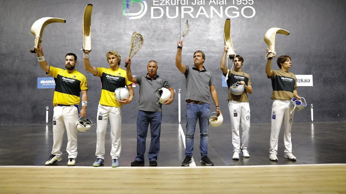 Del Río, Laduche, Johan y Gorka, antes de la semifinal de la Final Four.