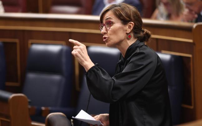 La ministra de Sanidad, Mónica García