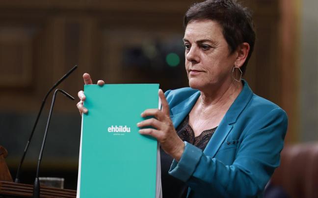 La portavoz de EH Bildu en el Congreso, Mertxe Aizpurua, este jueves