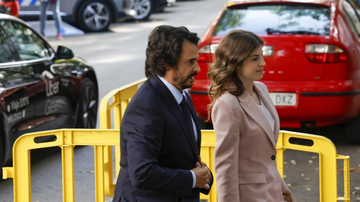 Alberto González Amador a su llegada este lunes al Tribunal Supremo.