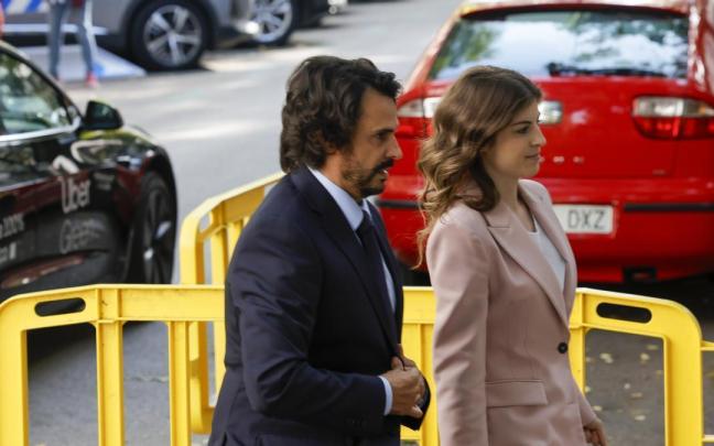 Alberto González Amador a su llegada este lunes al Tribunal Supremo.