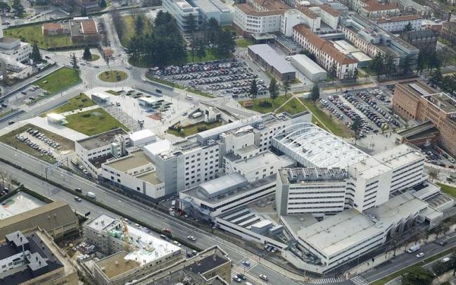 Vista aérea del Complejo Hospitalario de Navarra. Redacción DNN