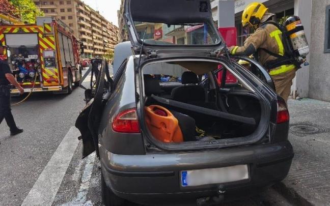Imagen del vehículo siniestrado