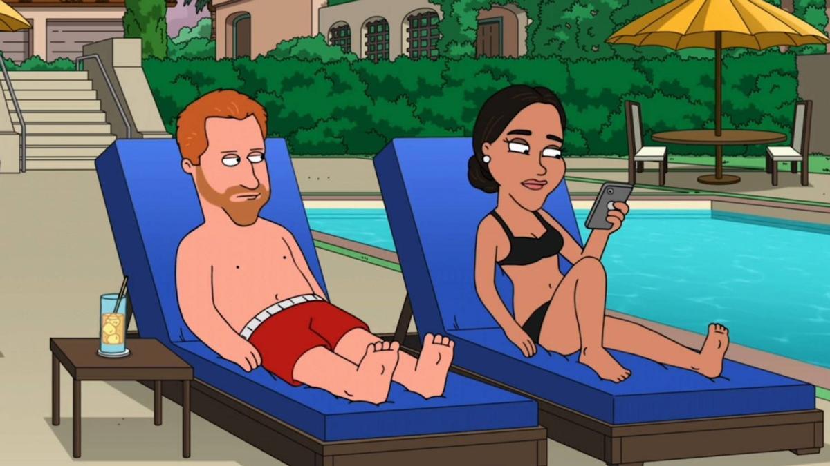 'Padre de Familia' se mofa del estilo de vida de Harry y Meghan.