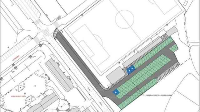 Plano del futuro parking de Altzarrate en Laudio