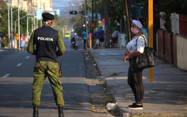 Imagen de archivo de la policía cubana.
