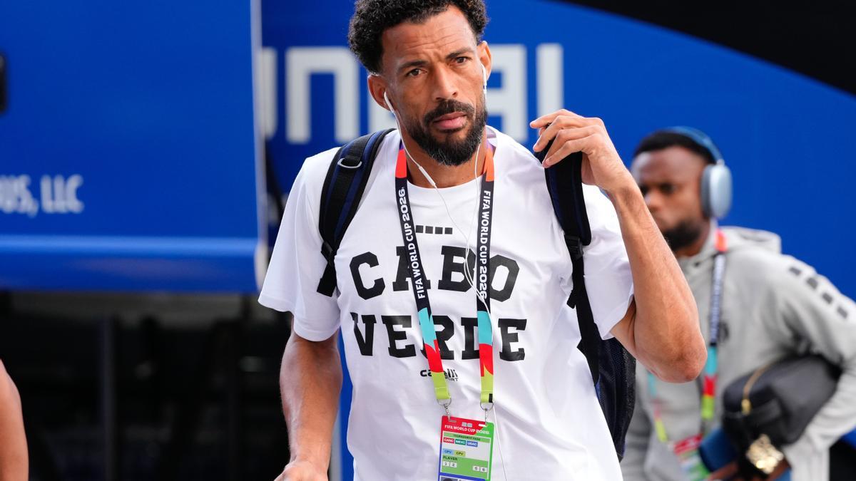 Vozinha, de Cabo Verde, momentos antes de su debut mundialista el pasado 15 de junio.
