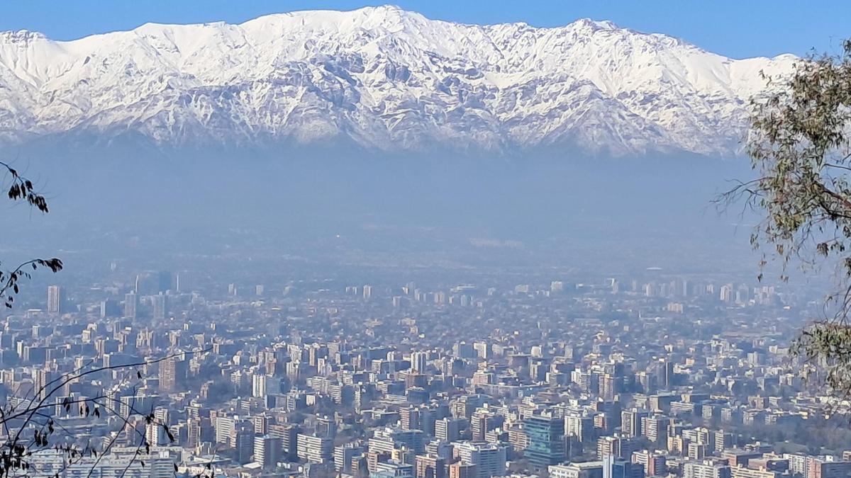 Santiago de Chile desde el mirador San Cristobal.