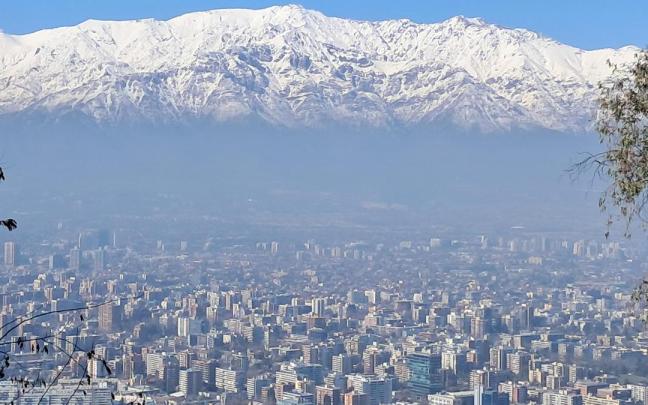 Santiago de Chile desde el mirador San Cristobal.