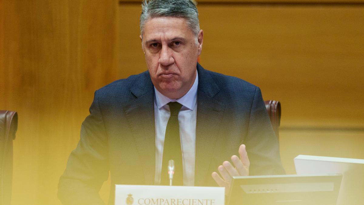El alcalde de Badalona, Xavier García Albiol, comparece ante la Comisión de Vivienda y Agenda Urbana.