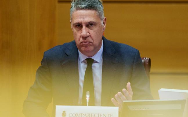 El alcalde de Badalona, Xavier García Albiol, comparece ante la Comisión de Vivienda y Agenda Urbana.