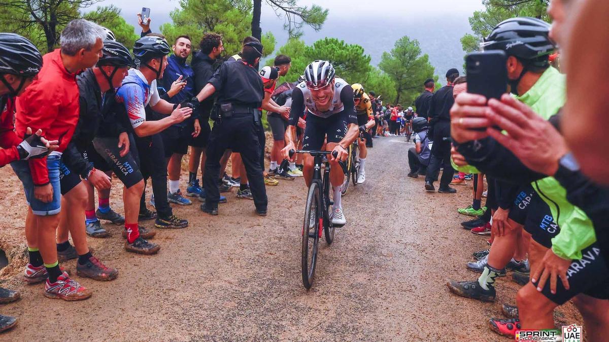 Juan Ayuso, en la Vuelta.