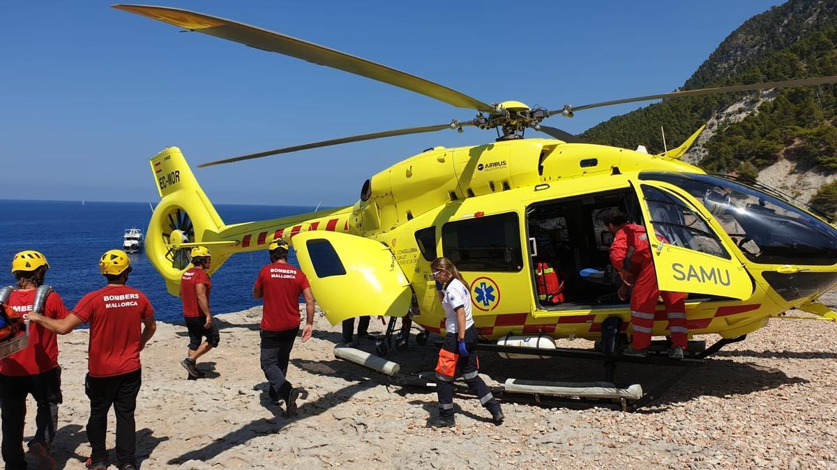 Helicóptero medicalizado del Samu balear