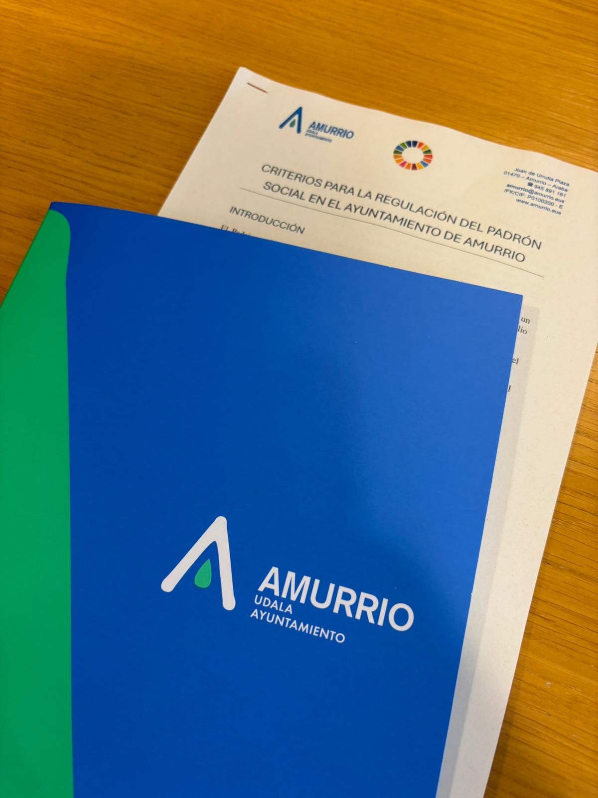 Modelo de padrón social que ha puesto Amurrio a disposición de la Cuadrilla de Aiaraldea