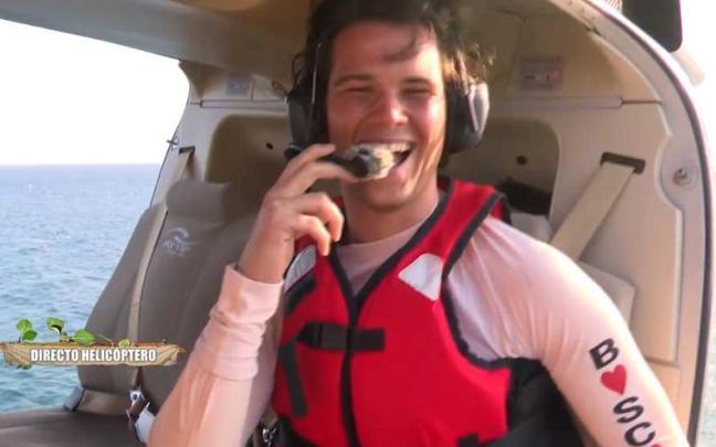 Bosco antes de realizar su salto desde el helicóptero de 'Supervivientes' Bosco antes de realizar su salto desde el helicóptero de 'Supervivientes'