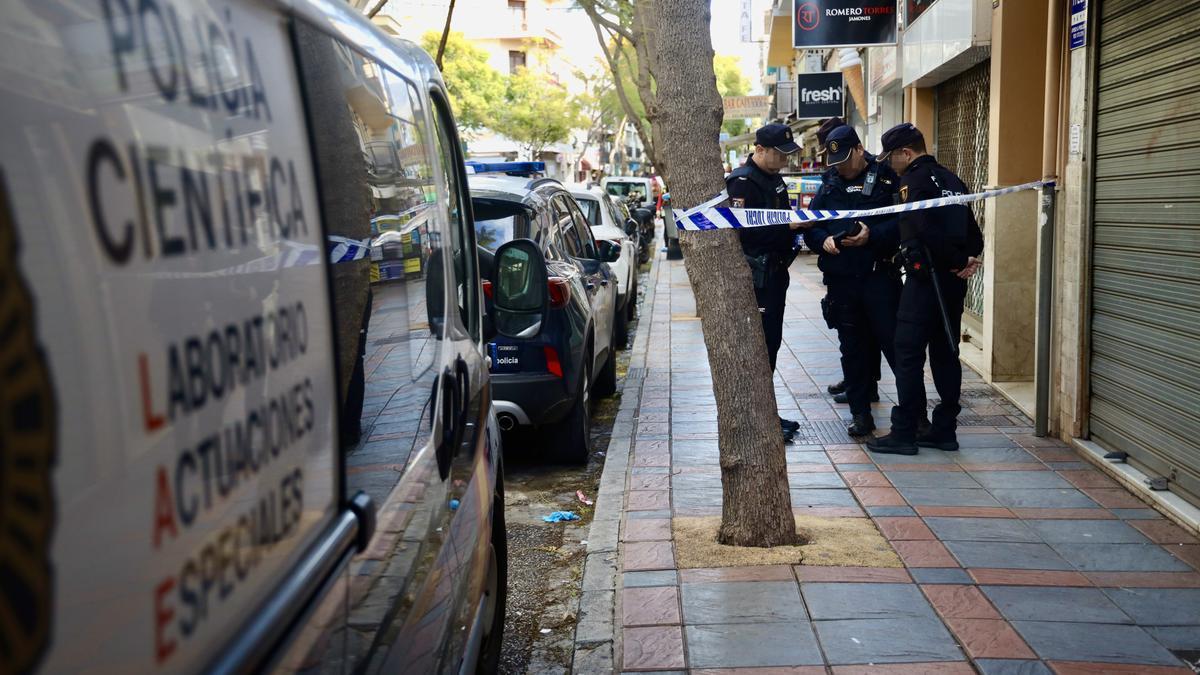 Actuación de la Policía Nacional en Málaga.