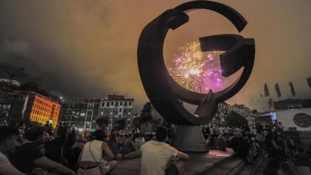 Fuegos artificiales.