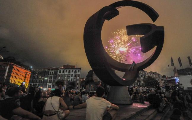 Fuegos artificiales.