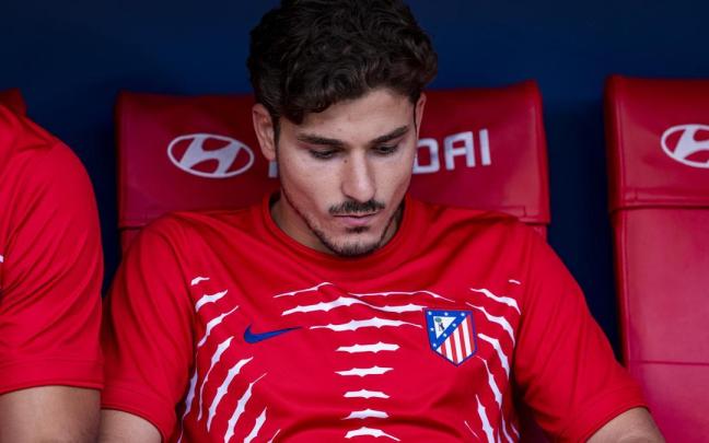 Julián Álvarez, durante el último partido del Atlético de Madrid.