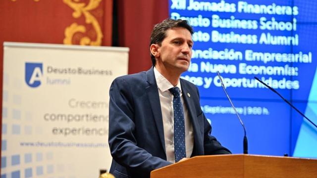 El consejero de Hacienda y Finanzas, Noël d'Anjou, en las Jornadas Financieras.