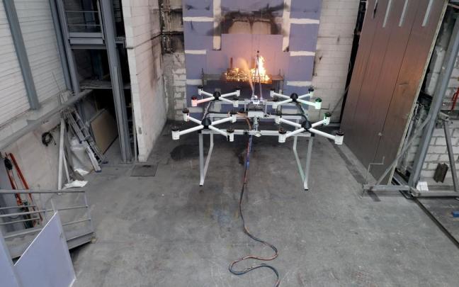 Dron eléctrico diseñado por Tecnalia.