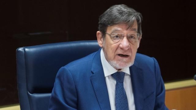 Juan Luis Ibarra interviene en una comisión del Parlamento Vasco en una imagen de archivo.