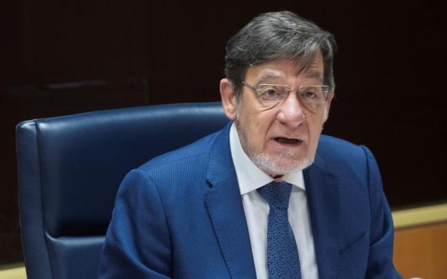 Juan Luis Ibarra interviene en una comisión del Parlamento Vasco en una imagen de archivo.