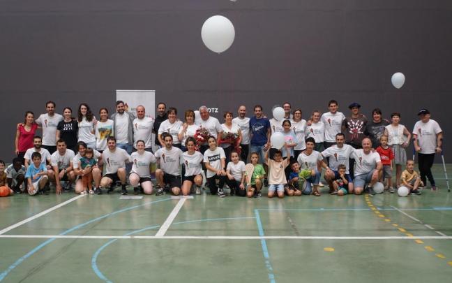 Participantes de la cuarta edición de Nerea eta Andoni Pala Memoriala en Getaria.