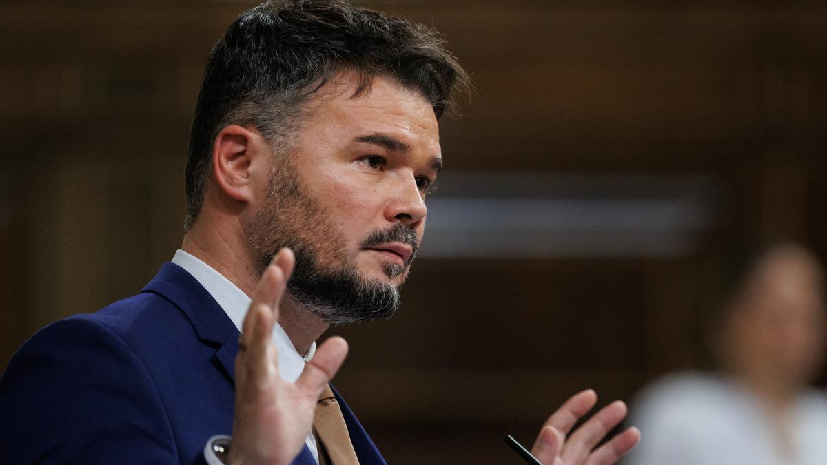 El portavoz de ERC en el Congreso, Gabriel Rufián