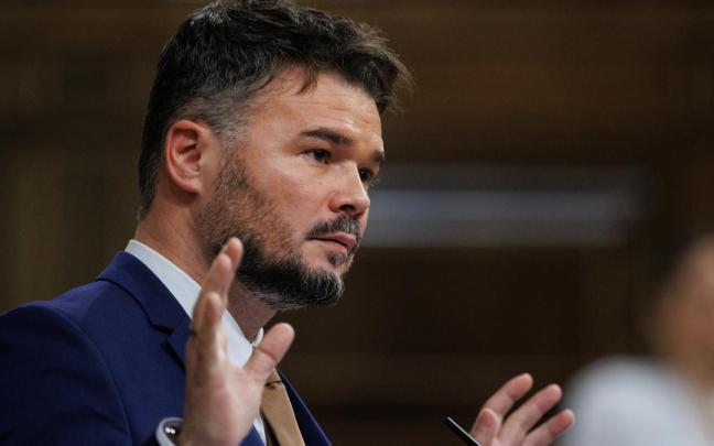 El portavoz de ERC en el Congreso, Gabriel Rufián