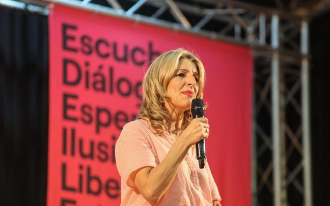 La vicepresidenta segunda del Gobierno y líder de la plataforma Sumar, Yolanda Díaz La vicepresidenta segunda del Gobierno y líder de la plataforma Sumar, Yolanda Díaz