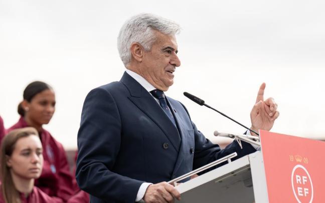 El presidente de la Comisión Reguladora de la RFEF, Pedro Rocha.