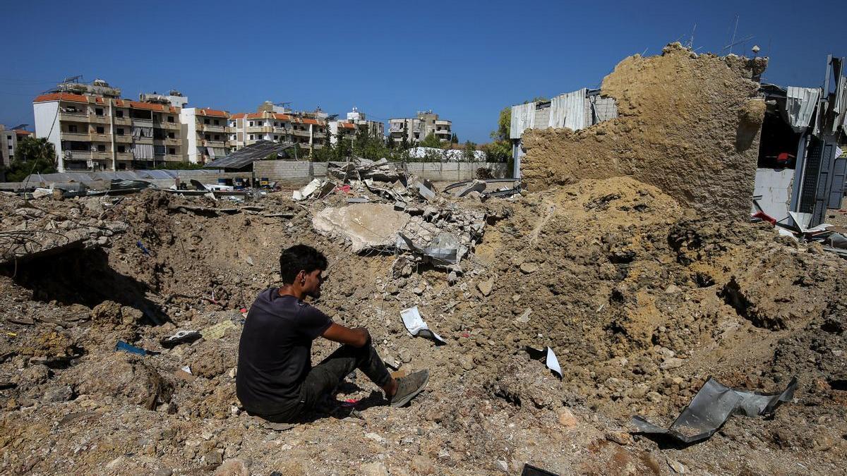 Bombardeo israelí sobre territorio libanés.