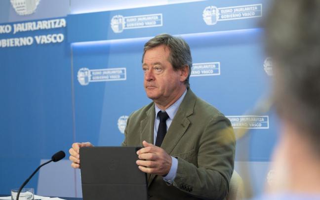 Bingen Zupiria durante una comparecencia.