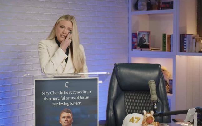 La viuda del comentarista ultraderechista estadounidense Charlie Kirk, Erika Kirk.