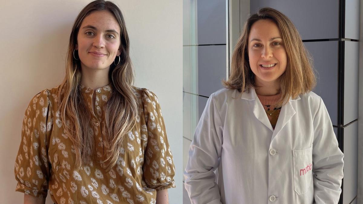Mireia de la Torre, nutricionista, y Esther Laso, farmacéutica hospitalaria.