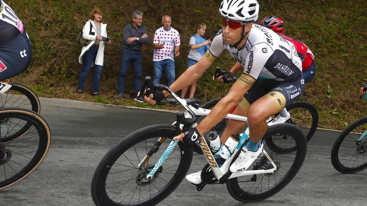 Mikel Landa, en la etapa de este domingo.