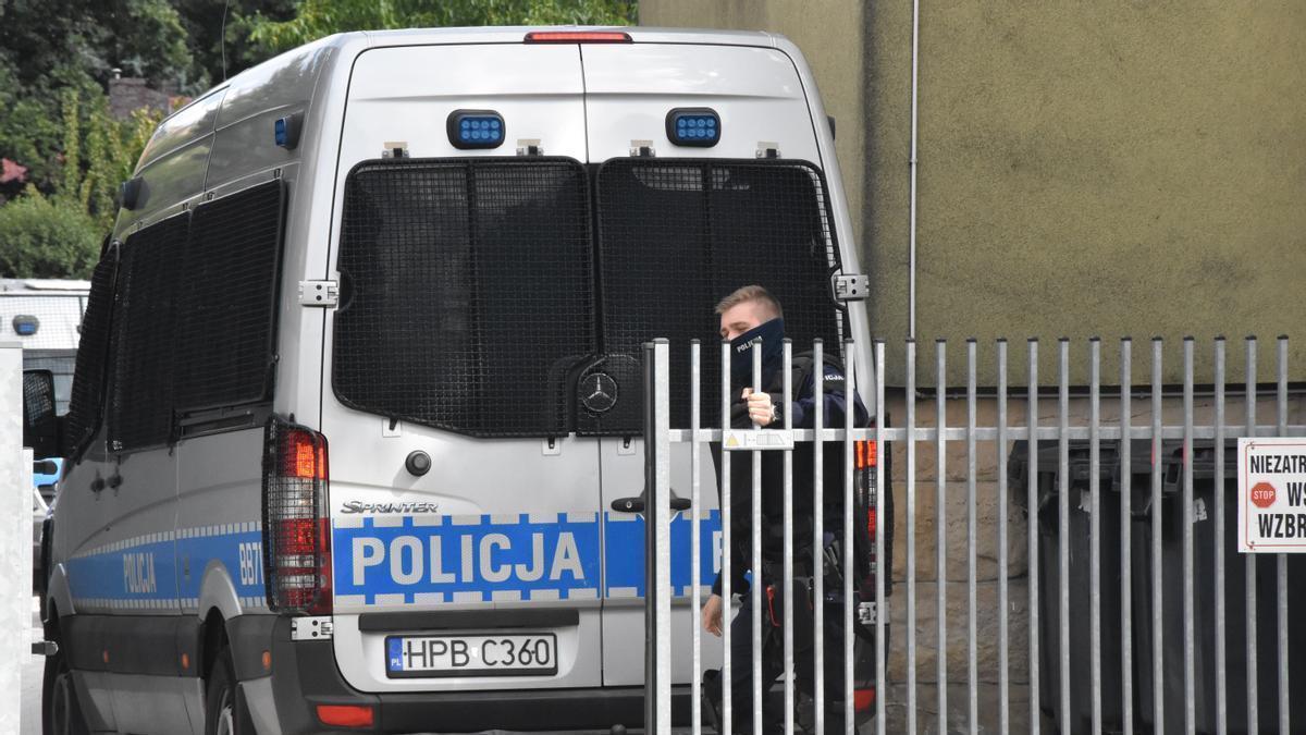 Imagen de archivo de un furgón de policía de Polonia.