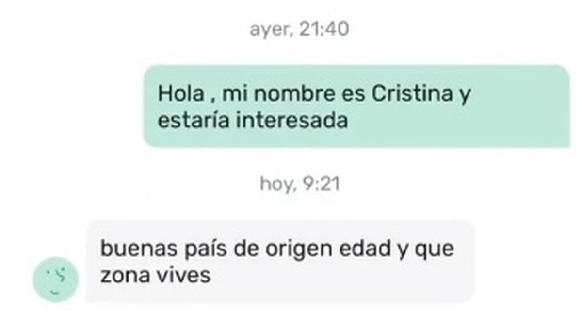 El comienzo de la conversación.