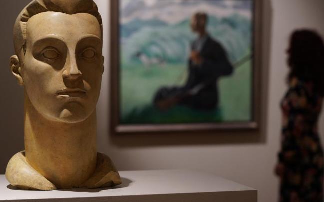 'Busto de Joven', de Ricardo Iñurria, en la Galería 'Michel Mejuto'.