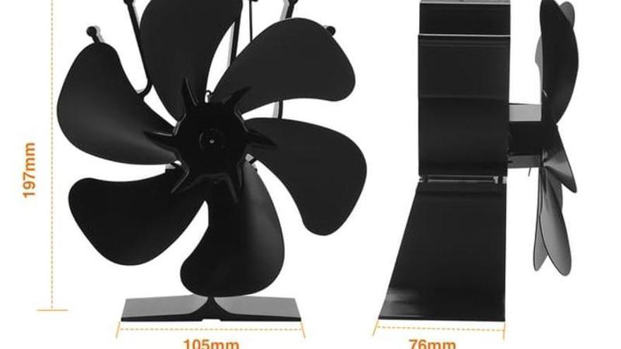 Vista del ventilador térmico de 6 aspas de Leroy Merlin
